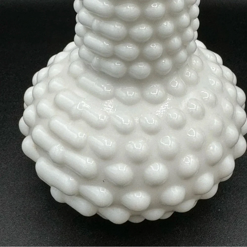Vintage Milk Glass Hobnail Bud Vase EO Brody Co 2000 Collectible